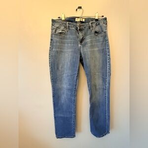 Liverpool Los Angeles Straight Leg Jeans Size 10 30 Medium Wash Stretch Denim